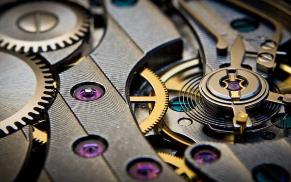 a mechanical clock